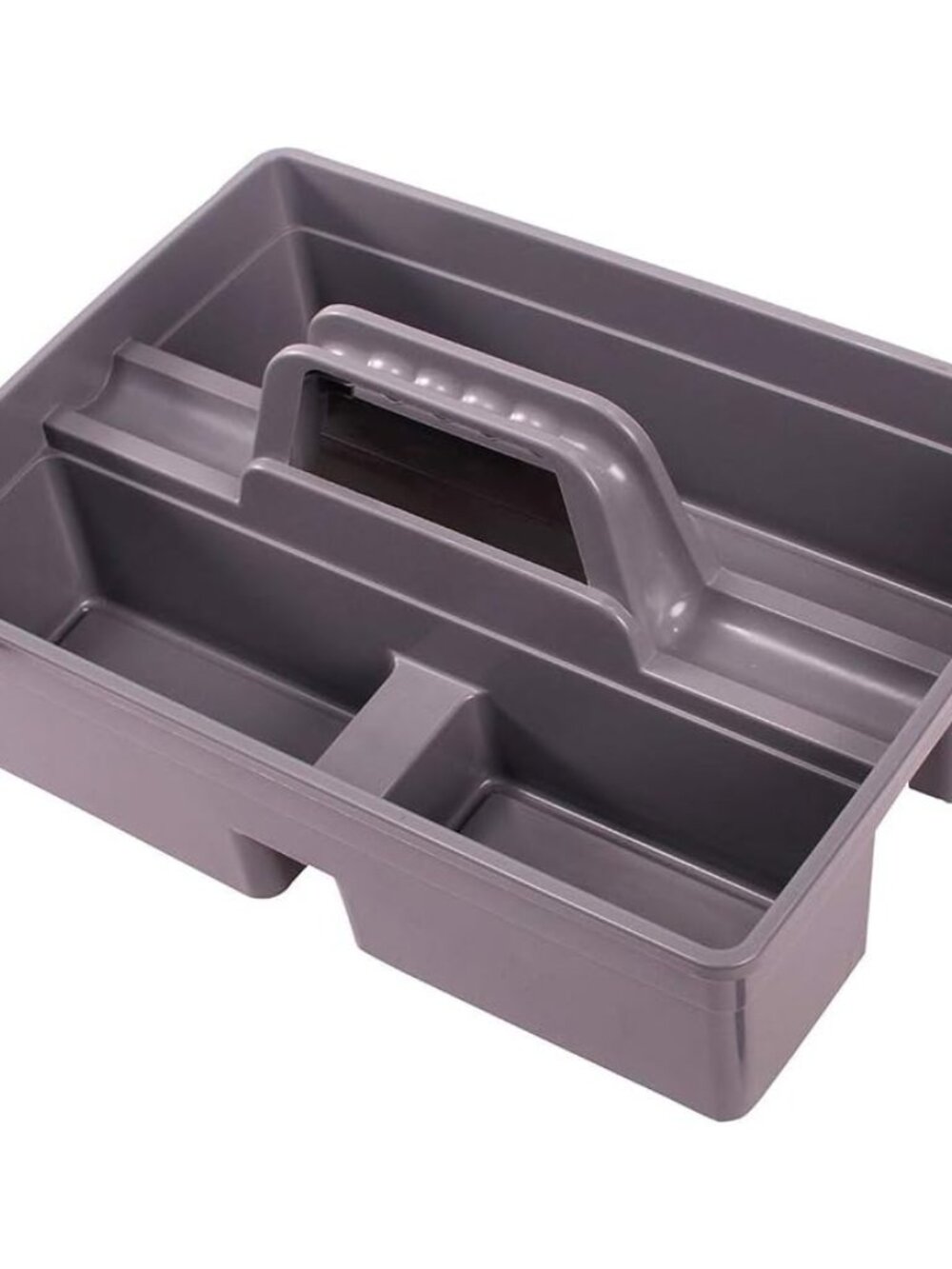 Plastic Storage Tray Tote- Versatile Multiuse Caddy with Attached Portable Handl